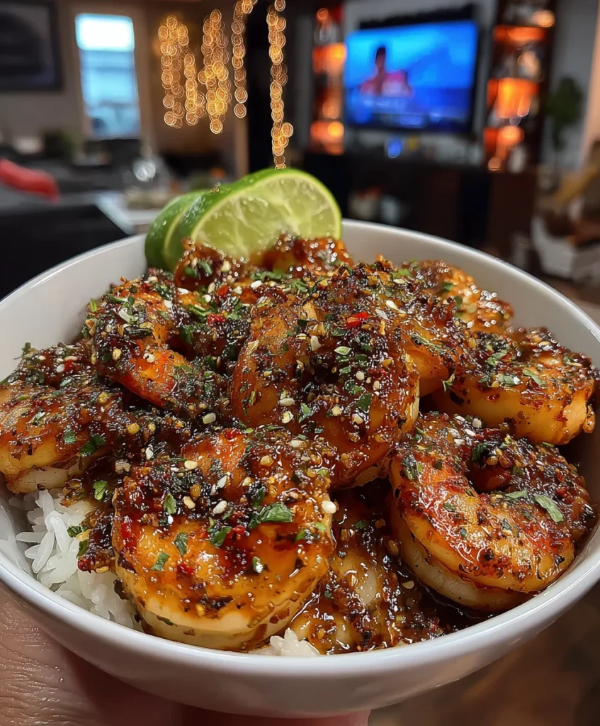 Spicy Cajun Shrimp with Honey Lime Sauce