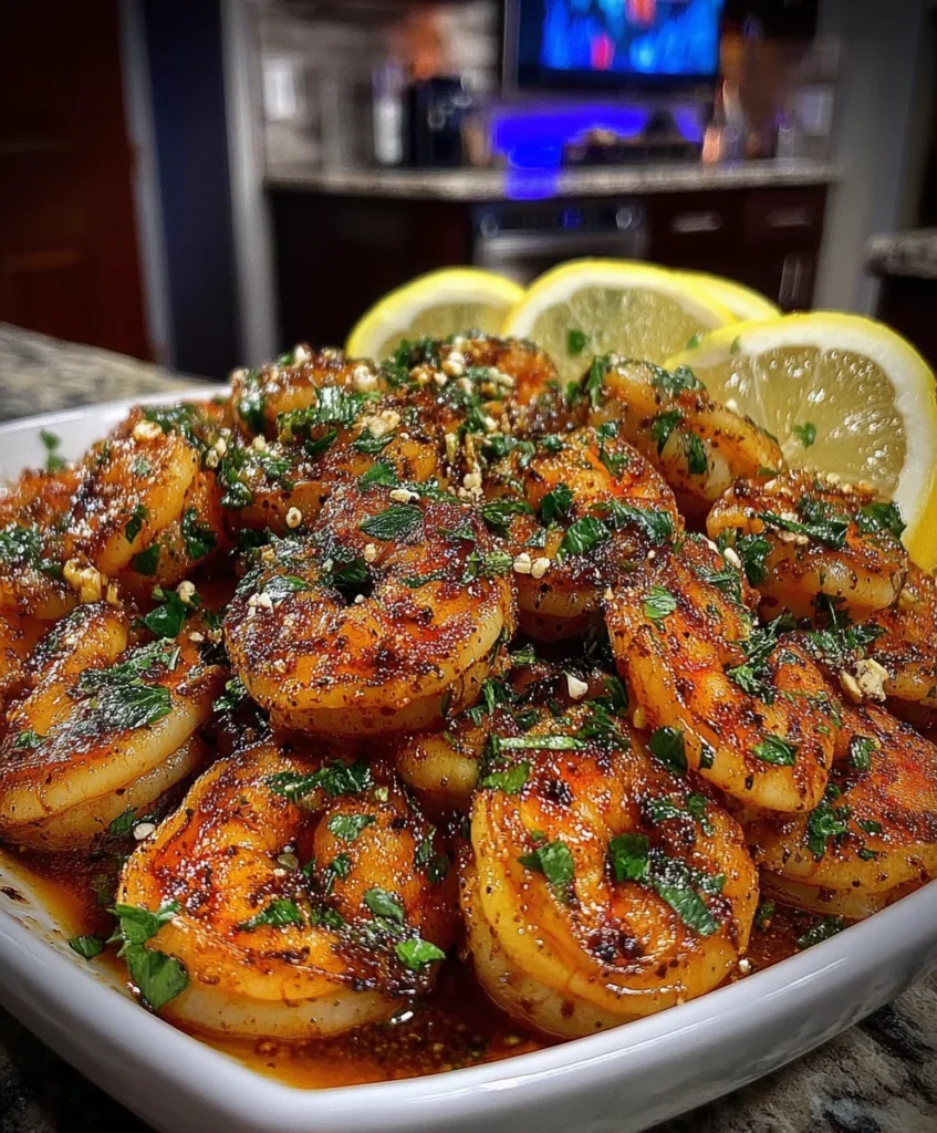 Spicy Cajun Shrimp with Paprika, Garlic Powder, and Lemon Juice