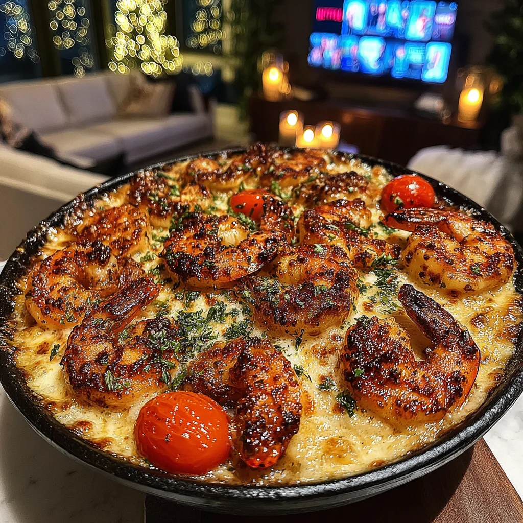 Baked Shrimp with Parmesan, Italian Herbs, and Cherry Tomatoes
