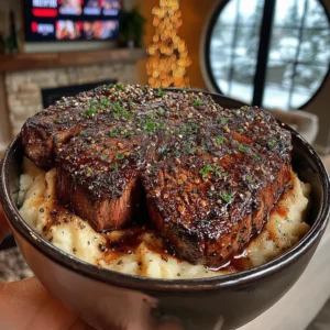 Cracked Mustard Seed and Key Lime-Crusted Top Sirloin with Horseradish-Parsley Butter