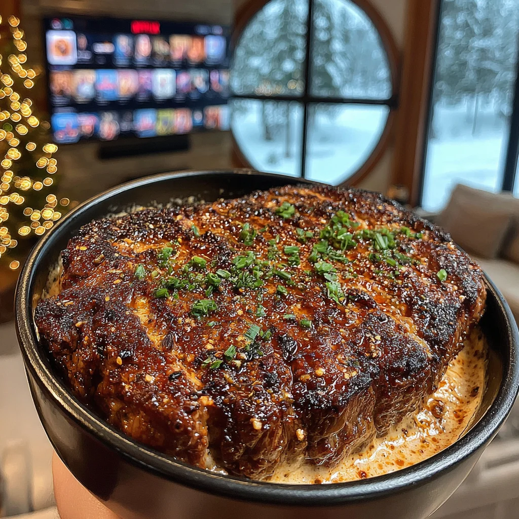Smoked Paprika and Key Lime-Crusted Ribeye with Chorizo-Infused Compound Butter