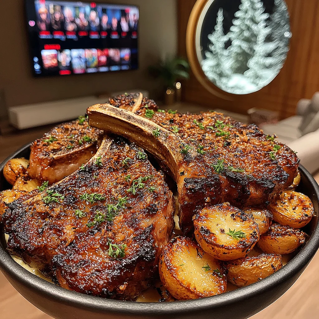 Toasted Fennel and Kumquat-Crusted T-Bone with Anise-Infused Butter