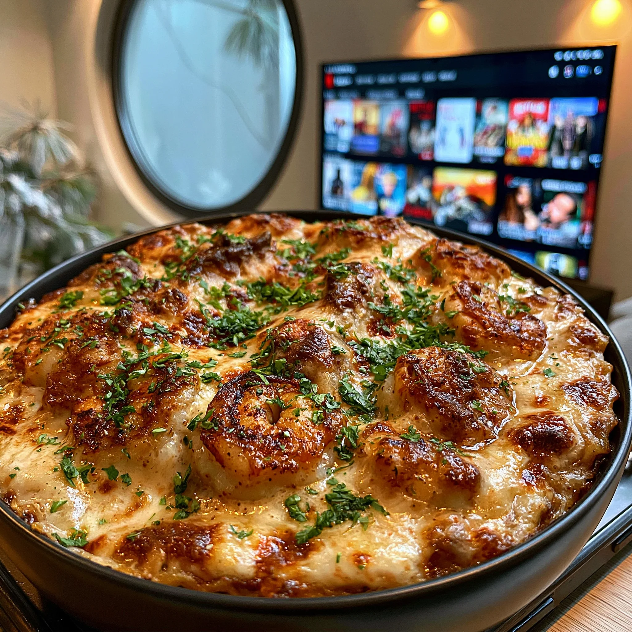 Beef Short Rib and Shrimp Surf and Turf Lasagna