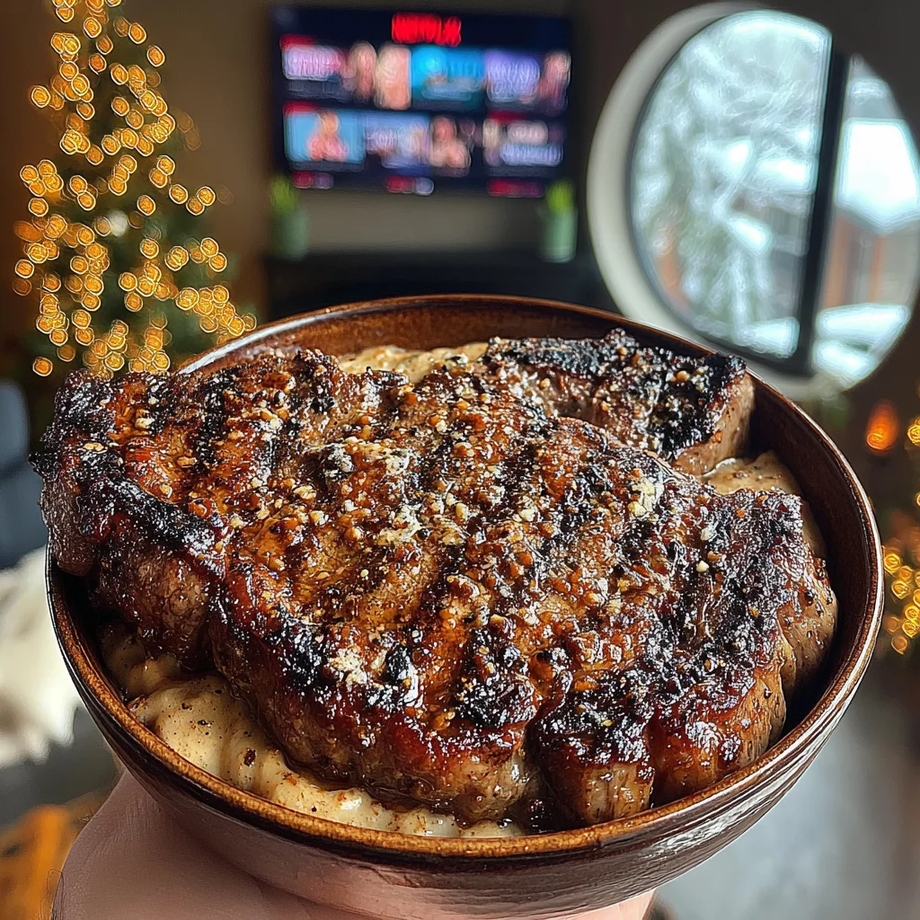 Smoked Paprika and Sea Salt-Crusted Ribeye with a Brown Butter and Sage Compound Butter