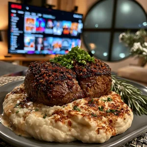Charred Scallion and Coriander-Crusted Beef Tenderloin with Roasted Bone Marrow Butter