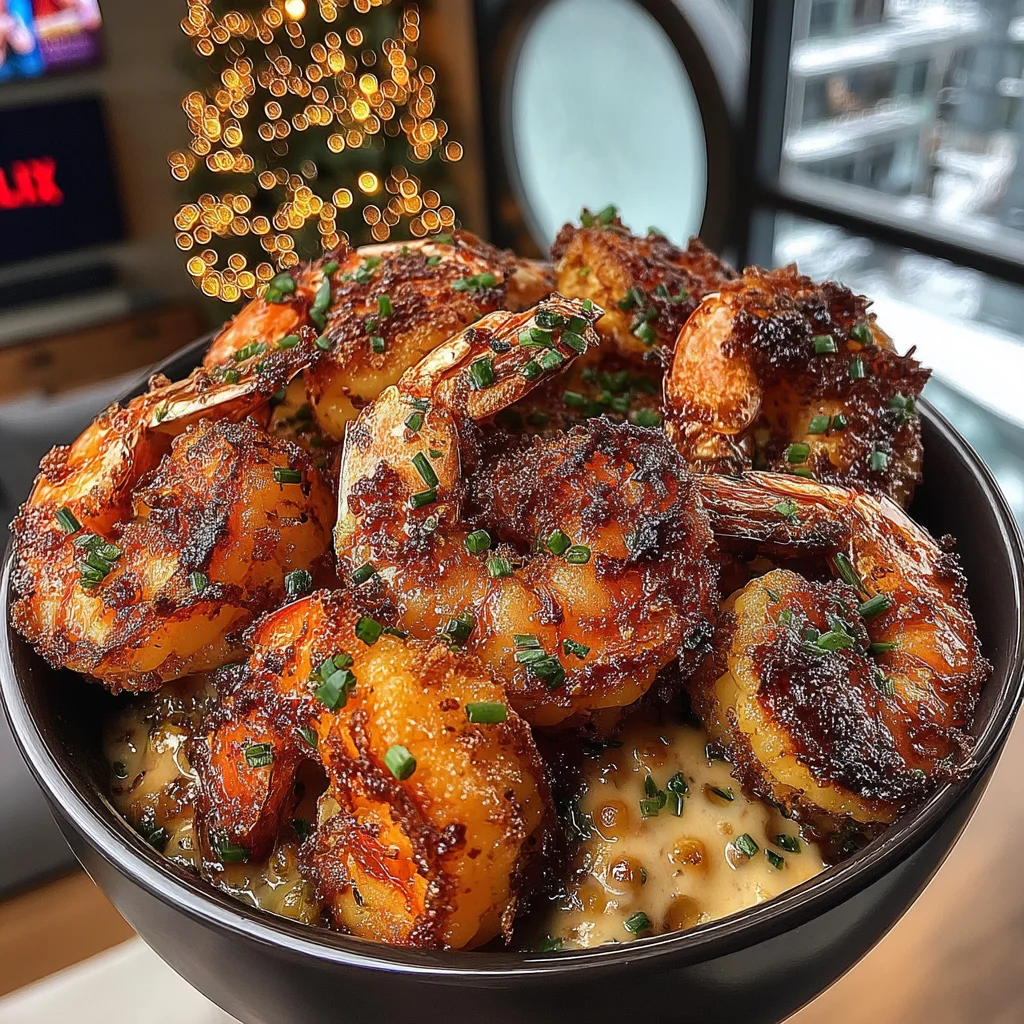 Smoked Gouda-Style Coconut Shrimp with Charred Corn and Chives